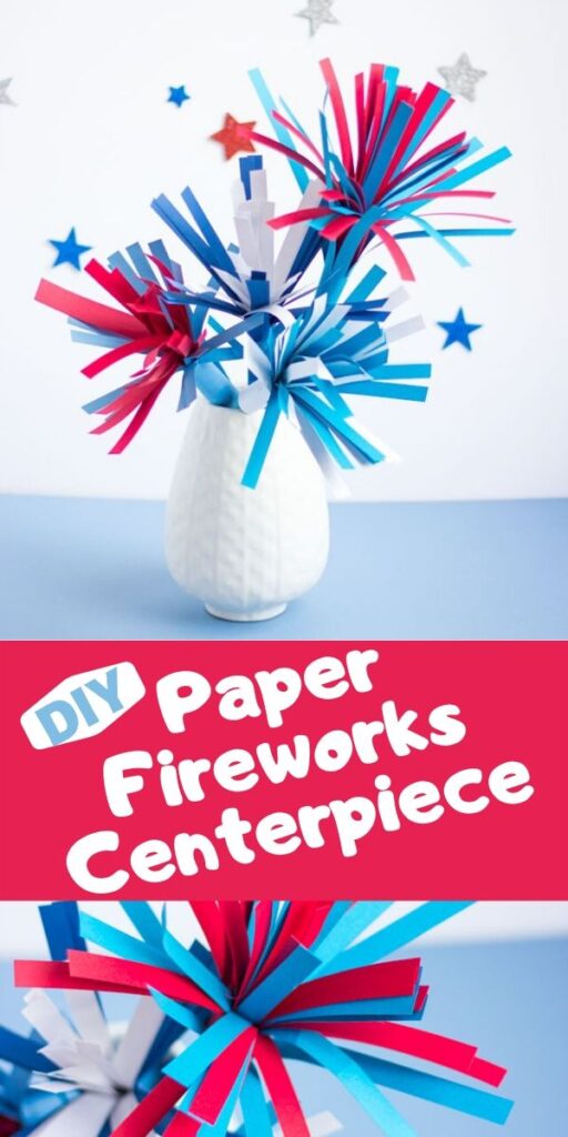 DIY Paper Fireworks Centerpiece Design Improvised