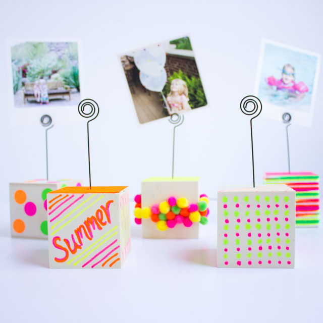 Make DIY photo holders to show off your favorite Instagram snapshots this summer!