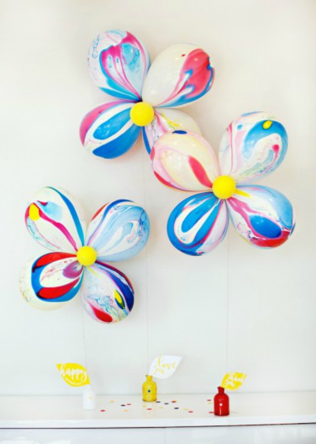 DIY flower balloons