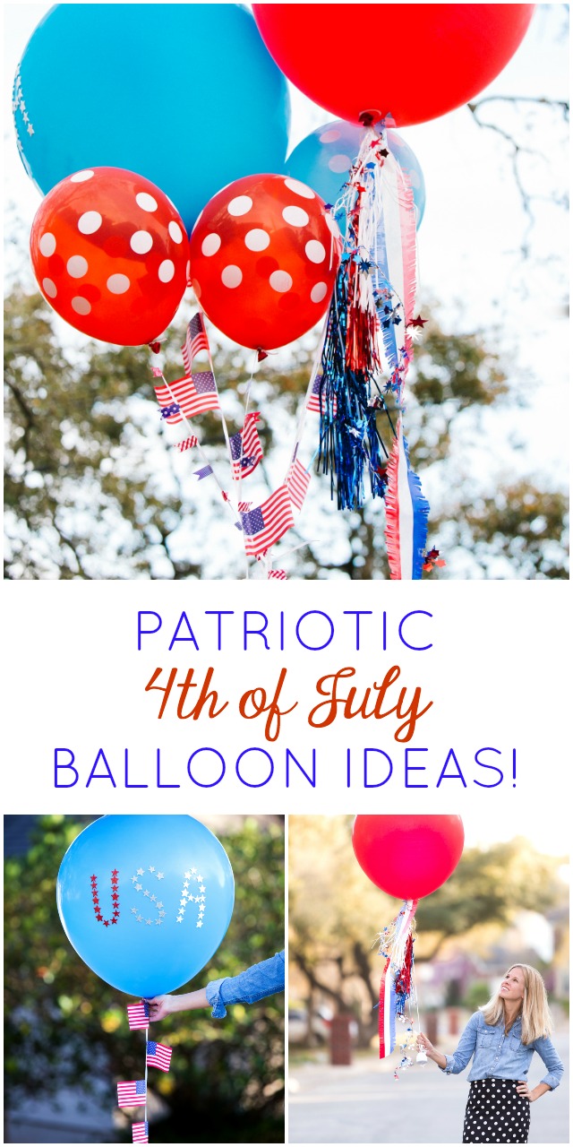 Check out these fun DIY patriotic balloon ideas for your 4th of July party, bbq, or celebration!