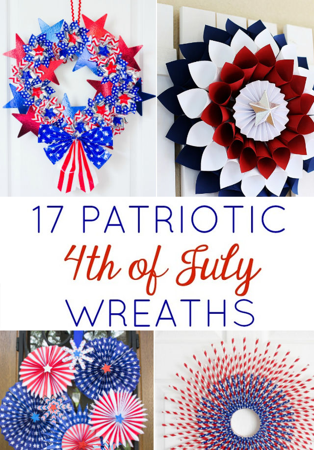 Patriotic 4th of July wreath ideas