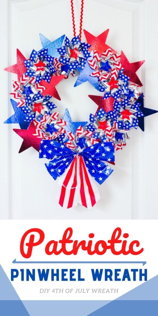 DIY Patriotic Pinwheel Wreath Tutorial - Design Improvised