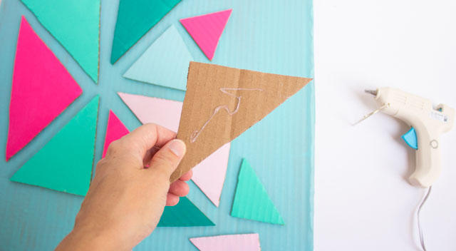 Cardboard crafts - turn a box into wall art!