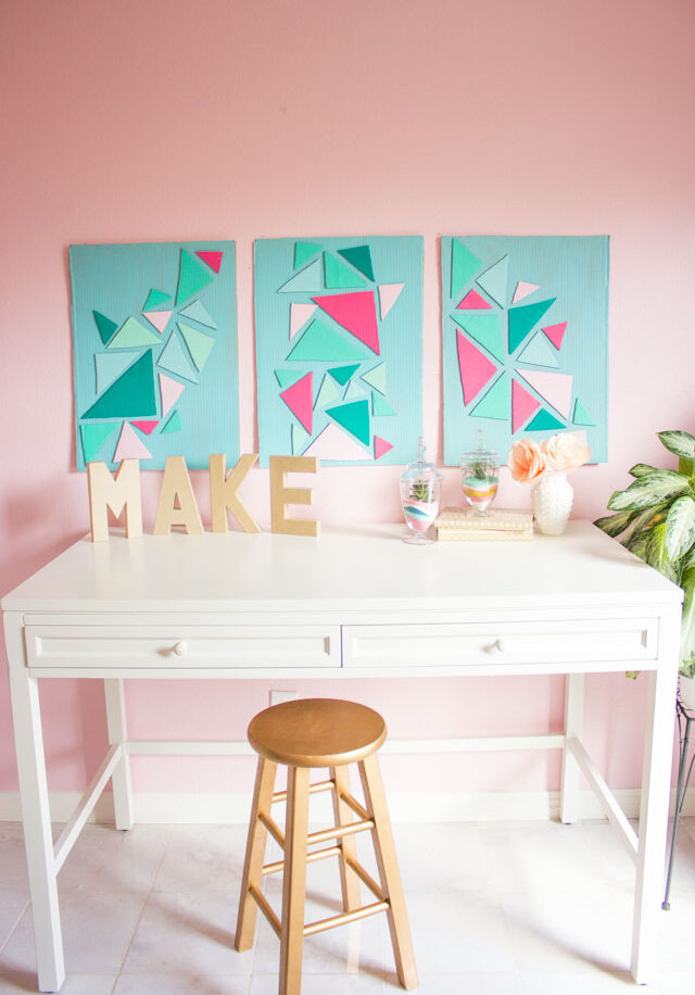 DIY Desk Decor Made From Cardboard Tubes - Karen Kavett