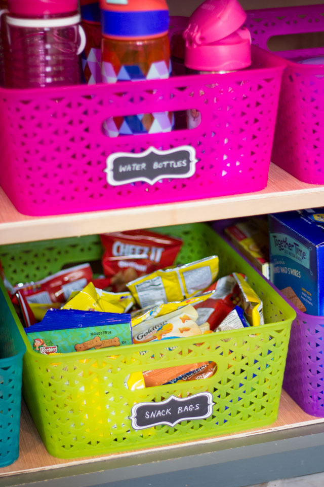 How to create a school lunch station - this is a lifesaver in our home!