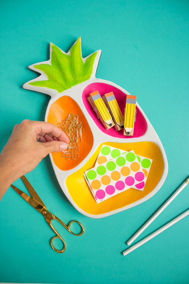 How to make a wood pineapple desk organizer