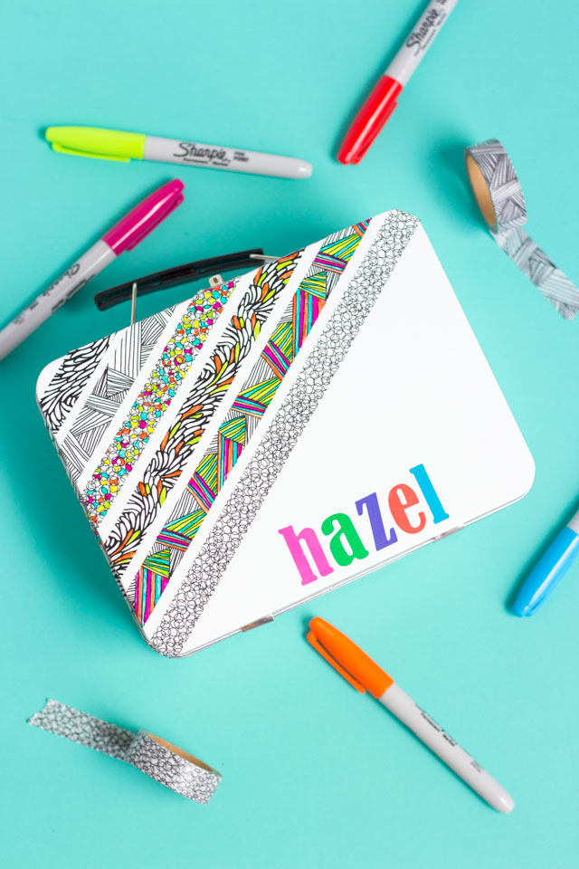 DIY Color Your Own Pencil Box #backtoschoolcrafts #schoolsupplies #pencilbox #washitapecrafts