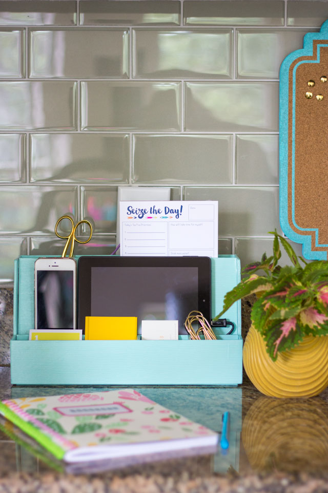 Love this tech organizer from Martha Stewart office!