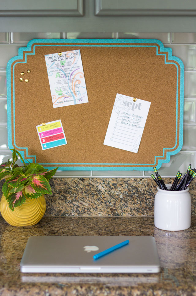 Pretty built-in desk area with storage from Martha Stewart office