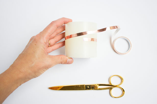 How to wrap flameless battery operated candles with copper foil tape