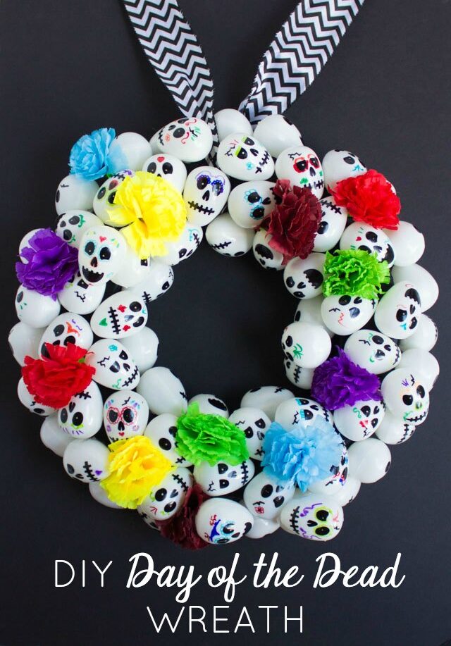Make a Day of the Dead Wreath!