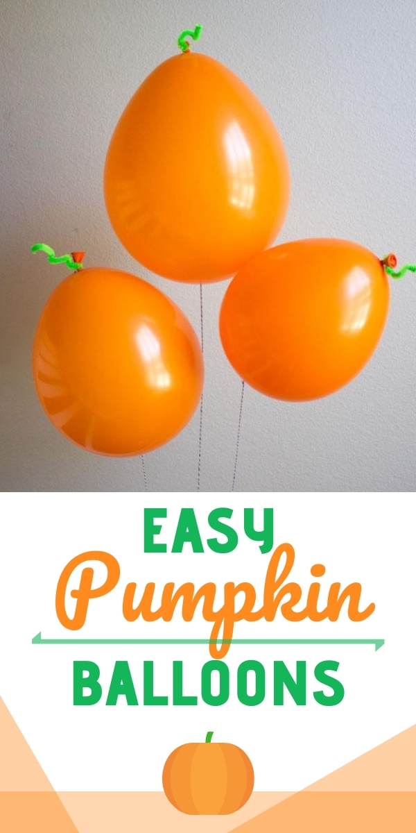 Easy Pumpkin Balloons