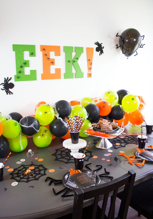 EEK! Spider Themed Halloween Party Ideas