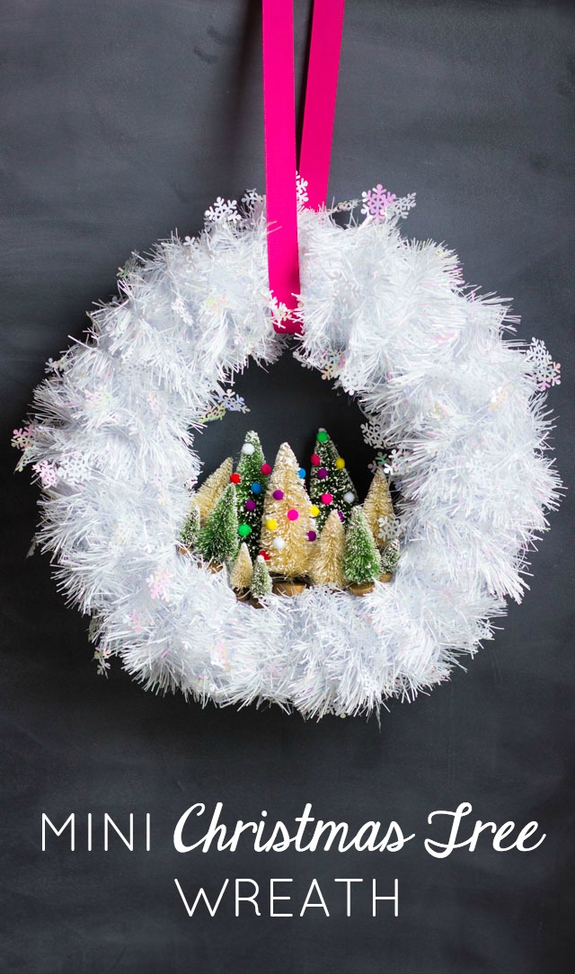 DIY Mini Christmas Tree Wreath - Design Improvised