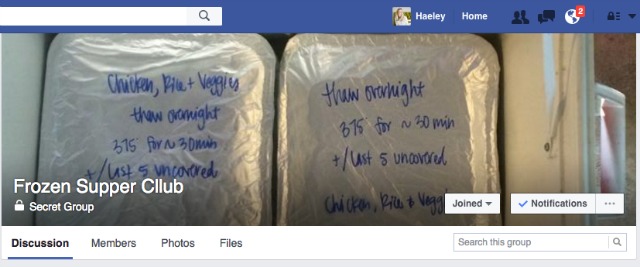 freezer meal exchange facebook group