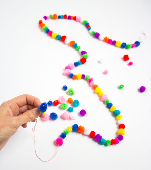 Pom-pom beads - so fun!