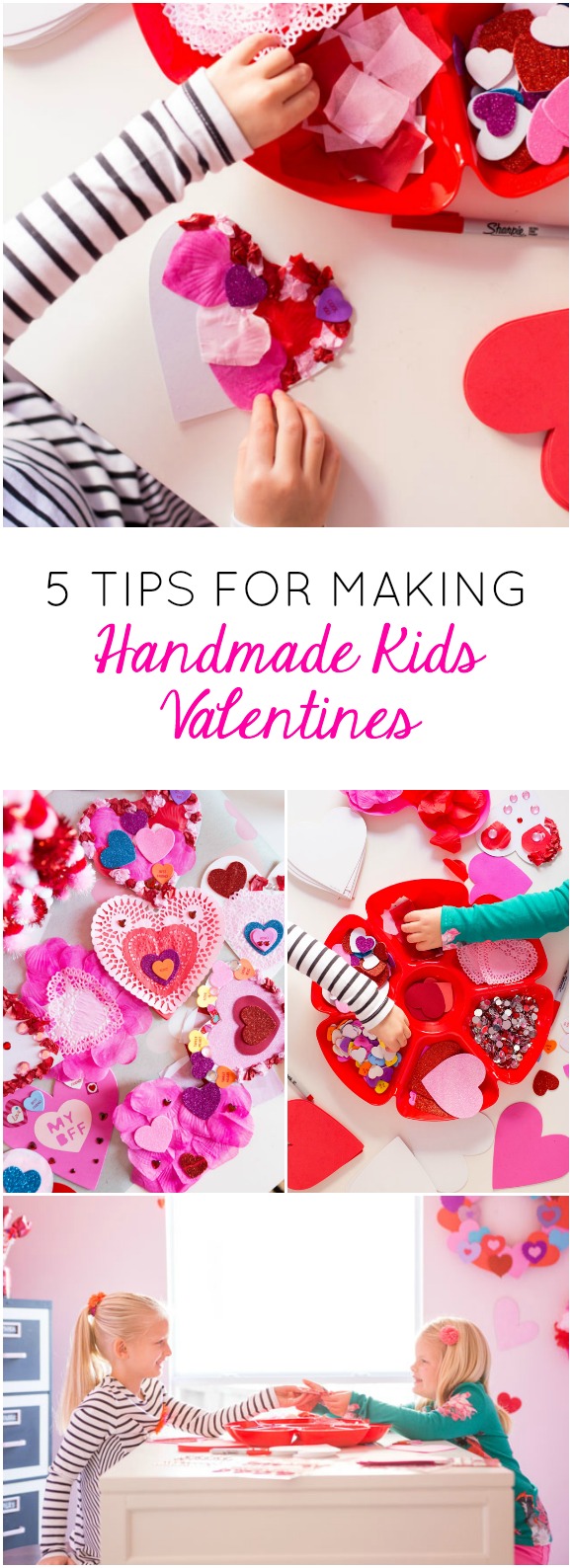 Have fun making easy handmade valentine cards with your kids this year!