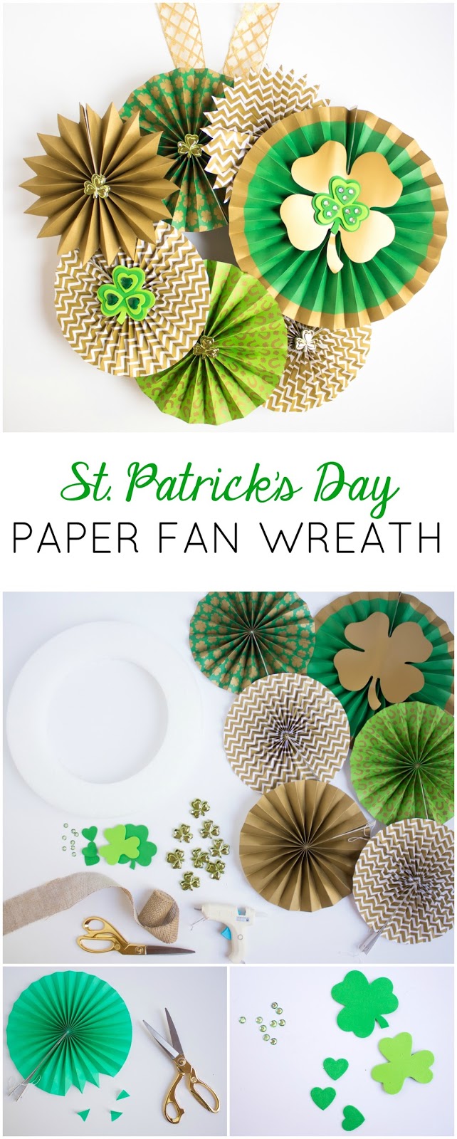 The prettiest St. Patrick's Day shamrock wreath you ever did see!