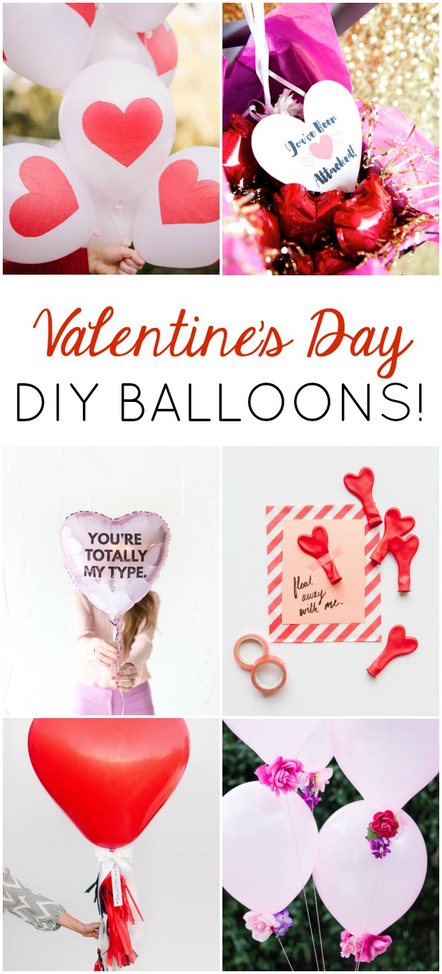 Love all these Valentine's Day balloon ideas!