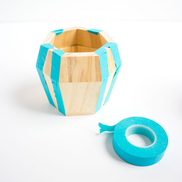 Love these geometric wood pots from the Kid Made Modern line at Target!