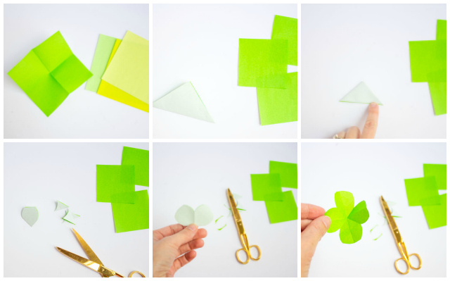 How to make a paper origami shamrock or four leaf clover - so easy!