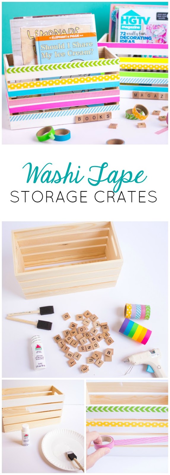 Ribbon & Washi Wall Box Kits for Wall Craft Storage