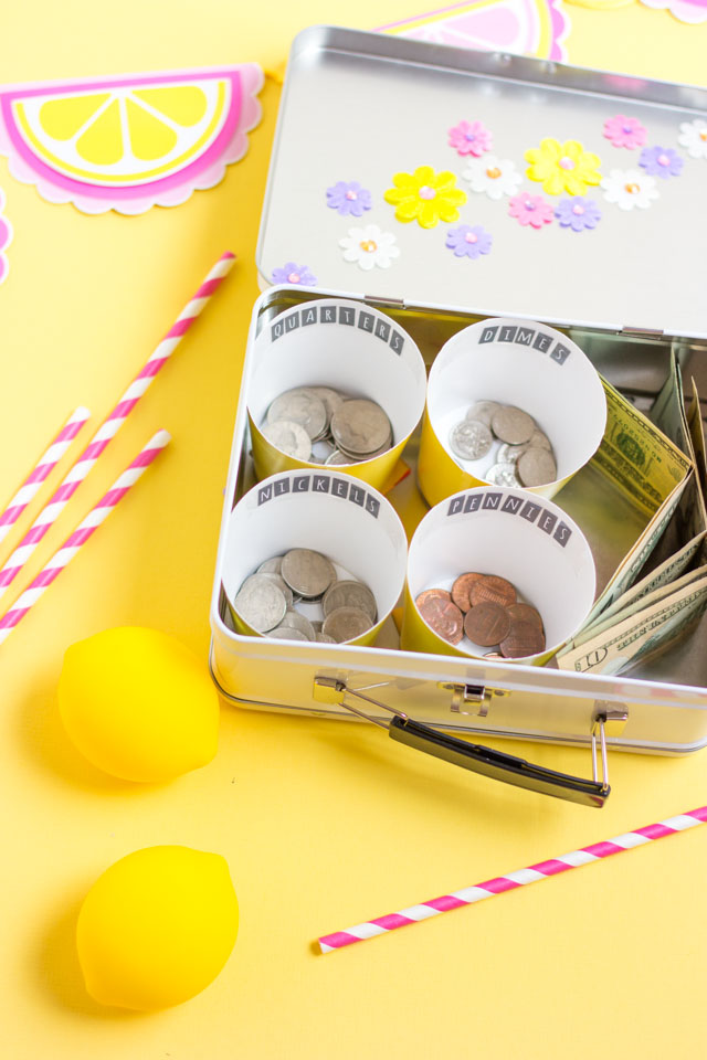 Make your own lemonade stand money box!