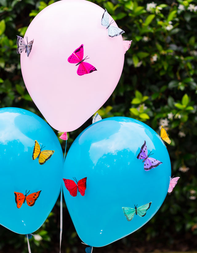 Make these gorgeous butterfly balloons for a spring wedding, party, or shower!