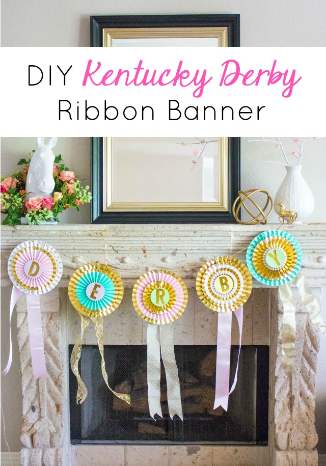 DIY Kentucky Derby Ribbon Banner Decorations