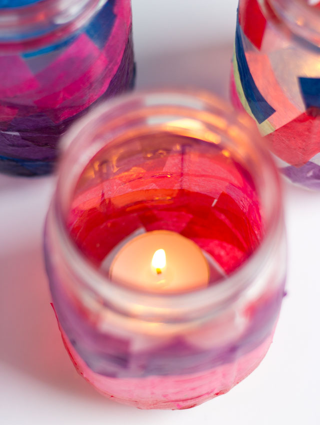 DIY Kids Craft: Tissue Paper Lanterns