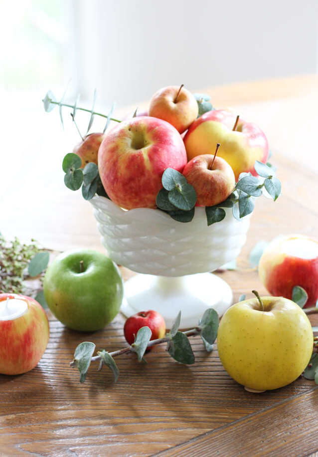 Apple cake amd fall apple centerpiece