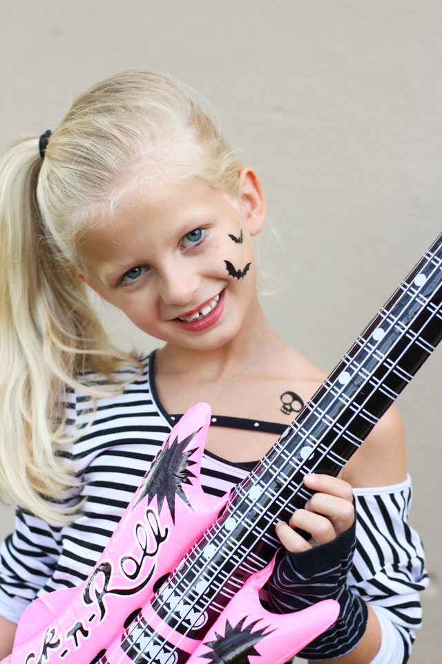 Homemade Rock Star Costume For Girls