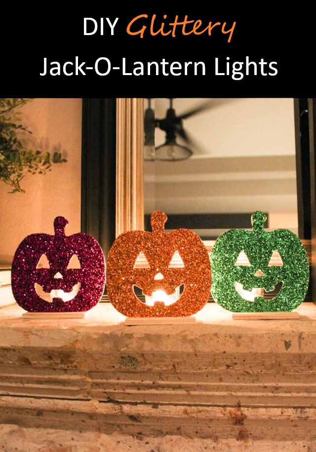 Wood jack o lantern pumpkin lights