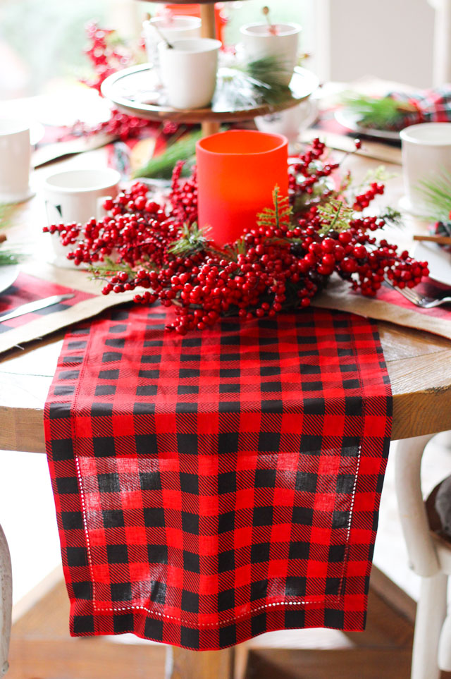 Buffalo check plaid table runner from Tuesday Morning