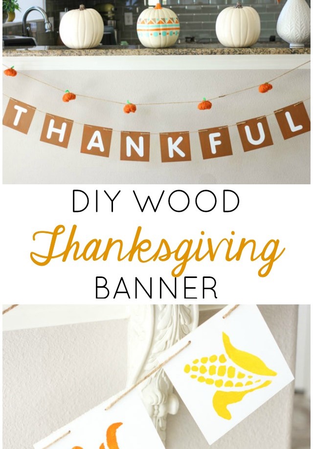 DIY thankful thanksgiving garland