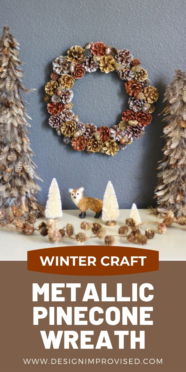 DIY Christmas Pinecone Wreath