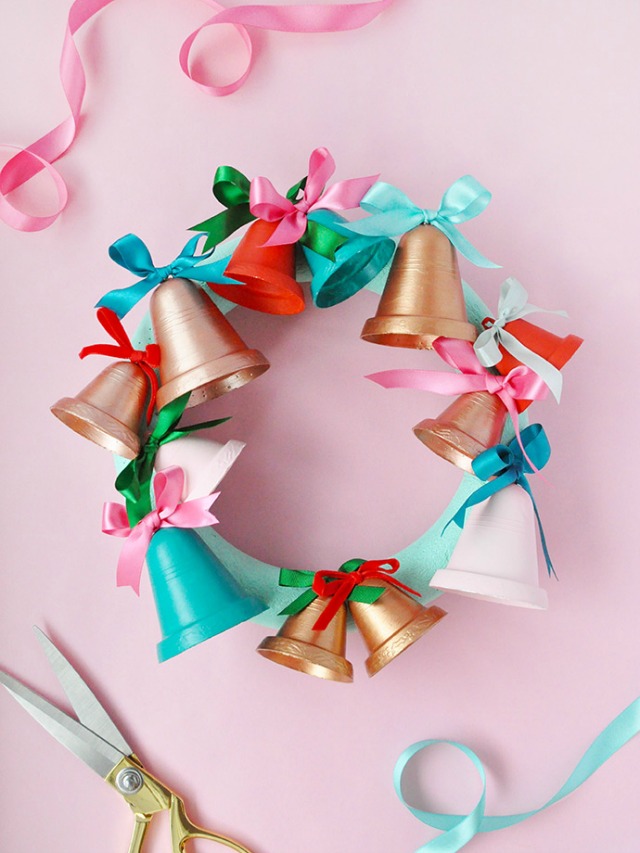 Painted Jingle Bell Wreath