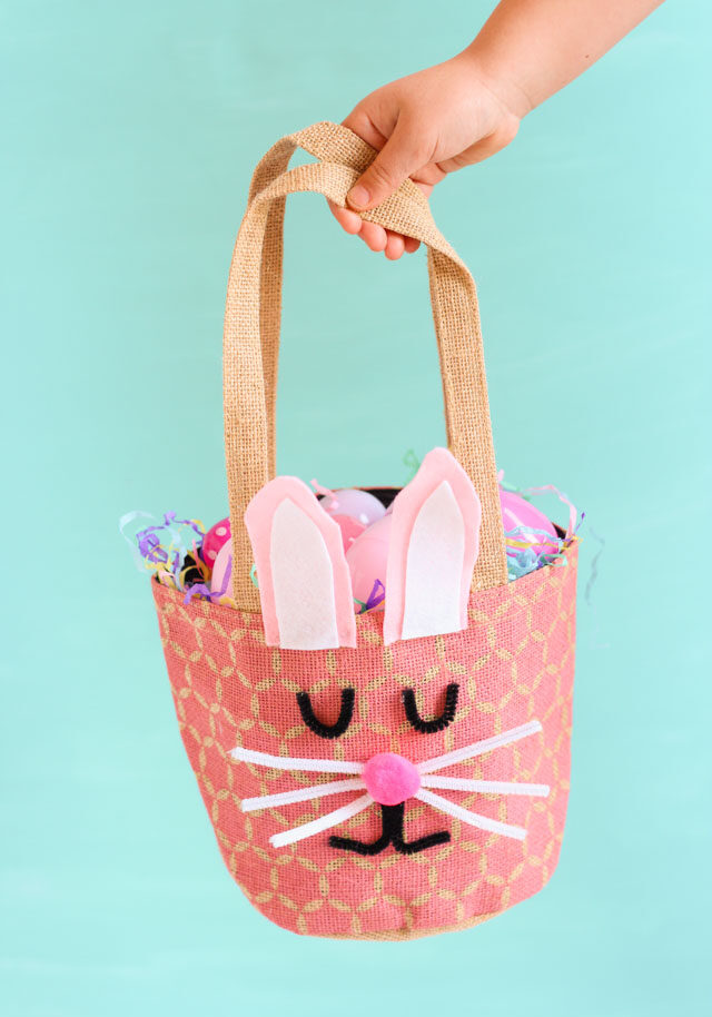 DIY Easter bunny basket idea