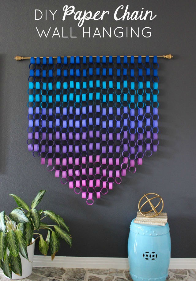 Wall hanging deals with paper