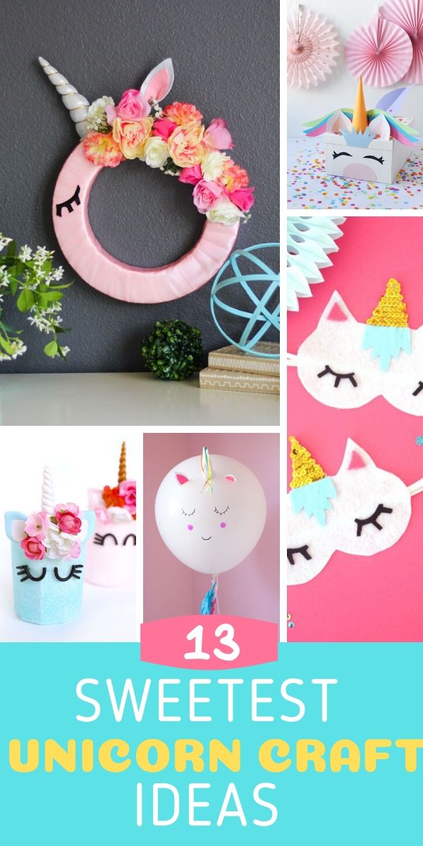 13 of the Sweetest Unicorn Craft Ideas! - Design Improvised