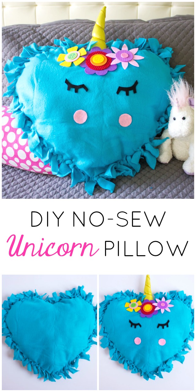 Unicorn Week: No Sew Unicorn Pillows - Design Improvised