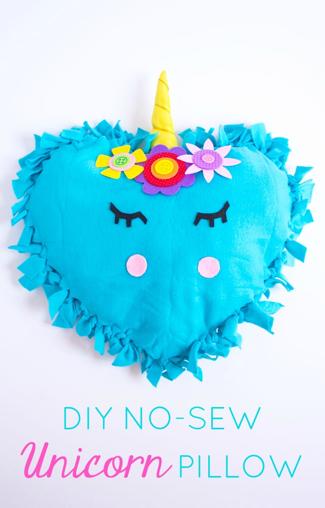 These no-sew unicorn pillows are the perfect kids craft! #unicornpillow #unicorndecor #nosewpillow #unicorncraft These no-sew unicorn pillows are the perfect kids craft! #unicornpillow #unicorndecor #nosewpillow #unicorncraft