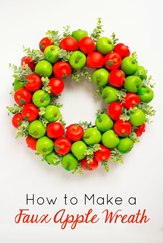 How to Make a Fall Apple Wreath