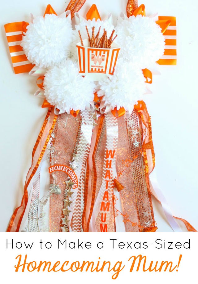 How to make a Texas sized homecoming mum