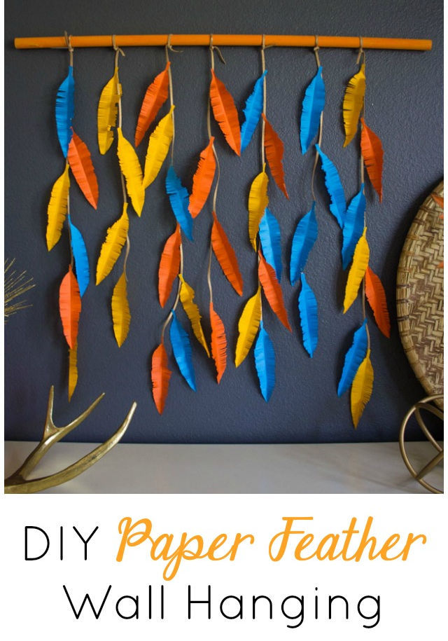 how to make wall hangings with paper step by step