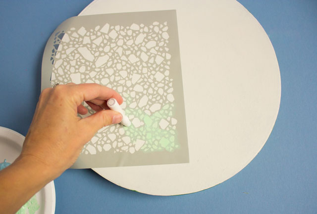 How to make stenciled terrazzo gift boxes #terrazzo