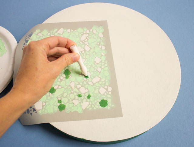 How to make stenciled terrazzo gift boxes #terrazzo