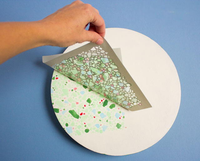 How to make stenciled terrazzo gift boxes #terrazzo