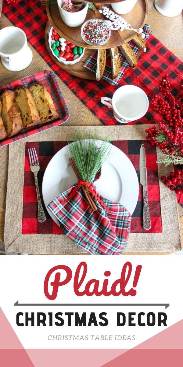 Plaid Christmas Decor Ideas for Your Christmas Dinner