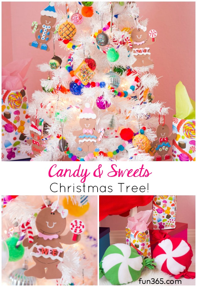 Kids Week Candy Themed Christmas Tree Design Improvised